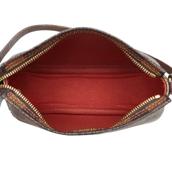 Louis Vuitton Damier Truss Makeup Accessory Pouch Brown Leather - Picture 10 of 10